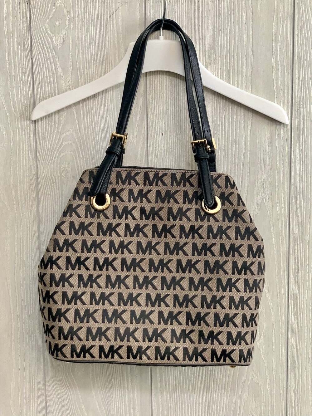 Michael Kors Signature Logo Jet Set Grab Bag Tote NWT
